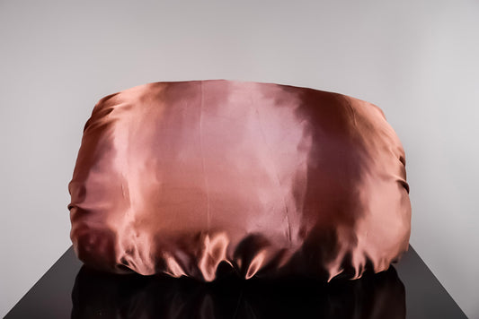 Reversible Satin Bonnet Pillowcase - Rose Gold