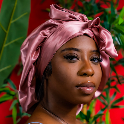 Premium Satin Bonnet - Avery | Satin Bonnets For Natural Hair
