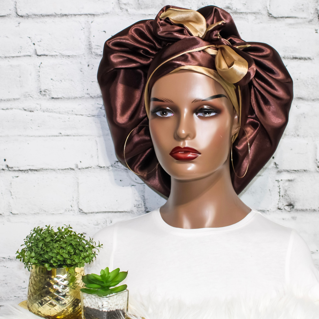 Premium Satin Bonnet - Emilia | Satin Bonnets For Natural Hair