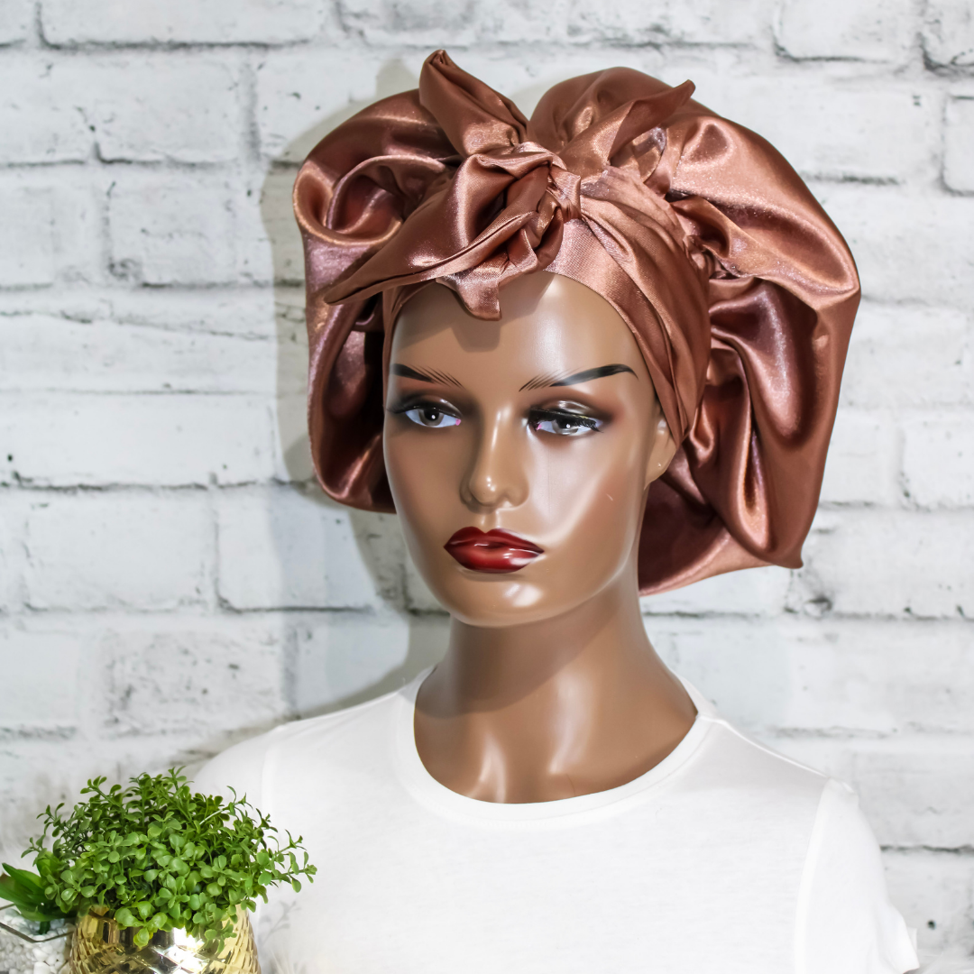Premium Satin Bonnet - Layla | Satin Bonnets For Natural Hair