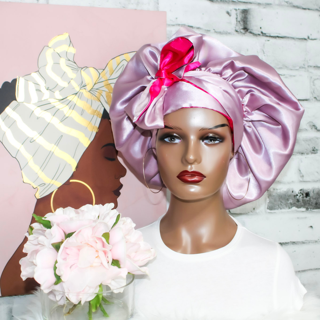 Premium Satin Bonnet - Taniyah | Satin Bonnets For Natural Hair