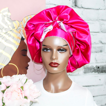 Premium Satin Bonnet - Taniyah | Satin Bonnets For Natural Hair