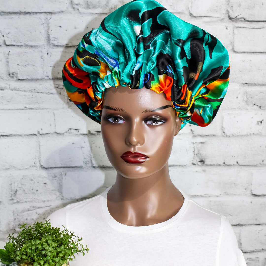 Rylee Satin Bonnet for Natural Hair Luxurious Hair Protection