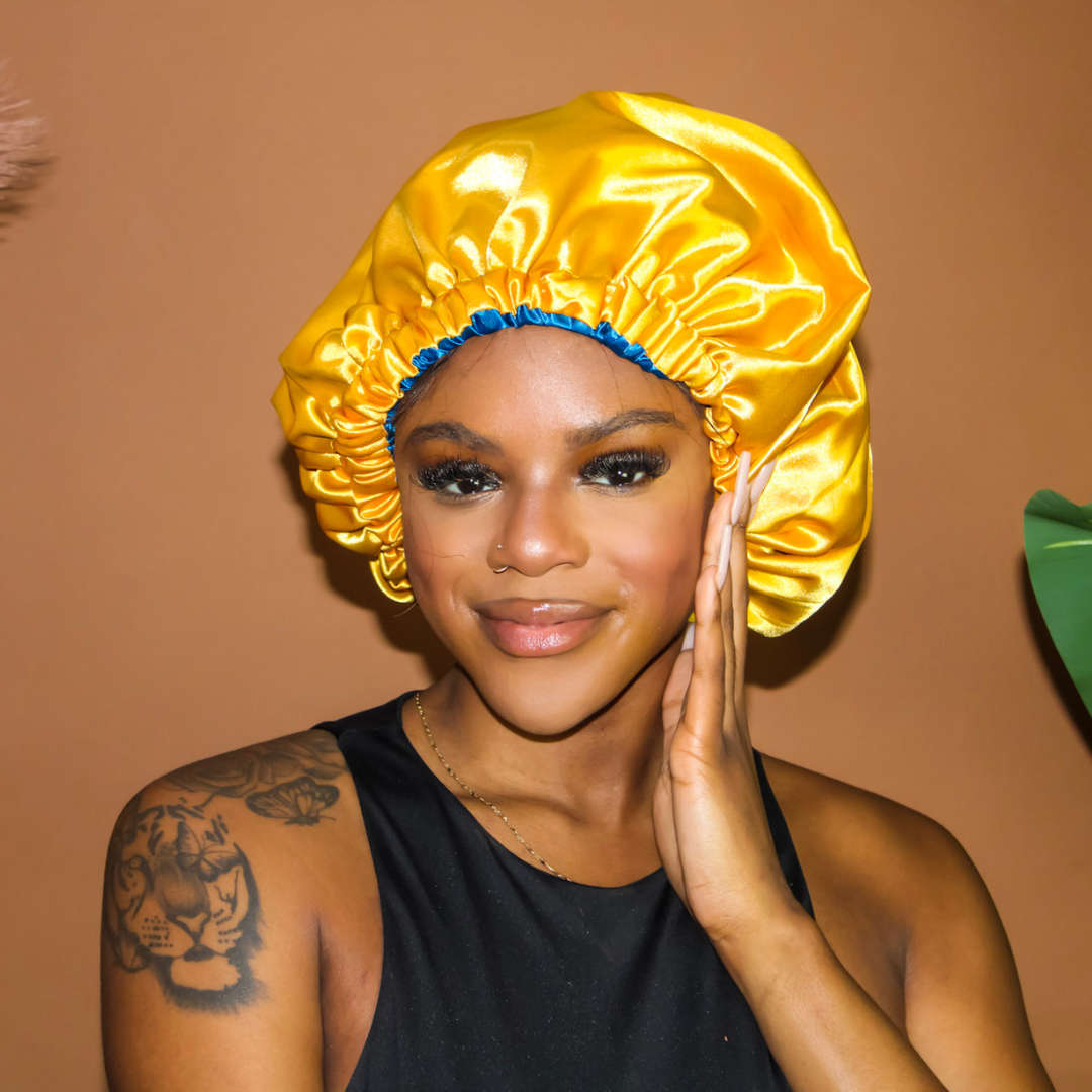 Satin Hair Bonnet | Double Layer | Caribbean Empress