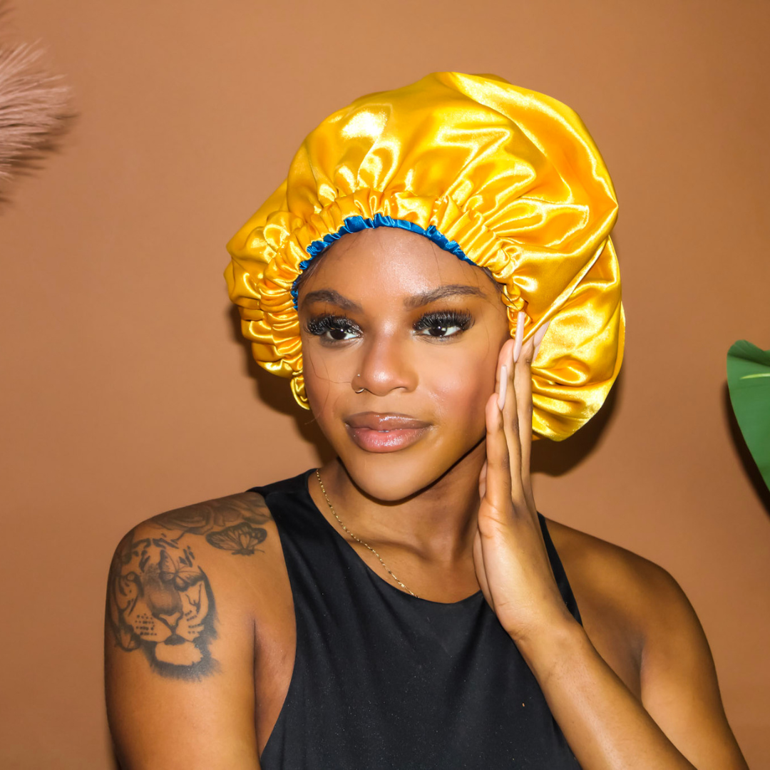 Satin Hair Bonnet | Double Layer | Caribbean Empress