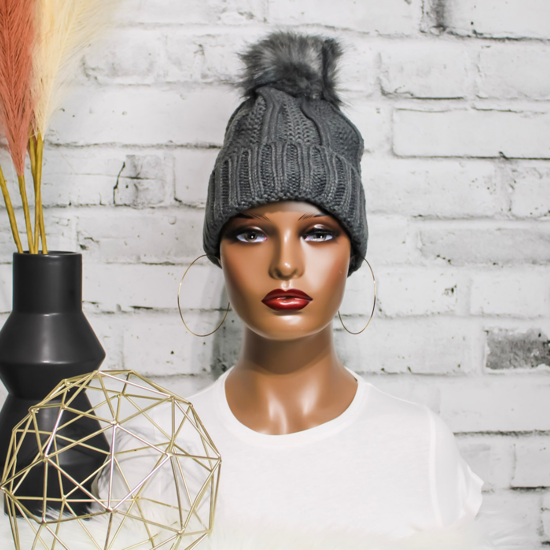 Satin Lined Hat | Dark Grey
