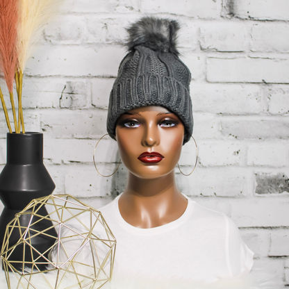 Satin Lined Hat | Dark Grey