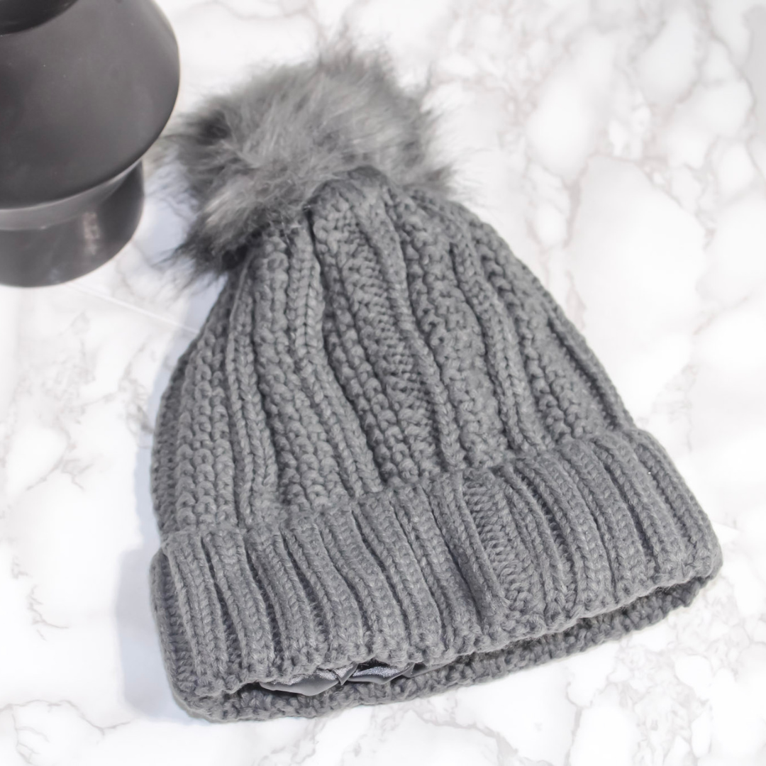 Satin Lined Hat | Dark Grey