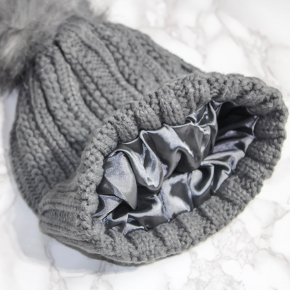 Satin Lined Hat | Dark Grey