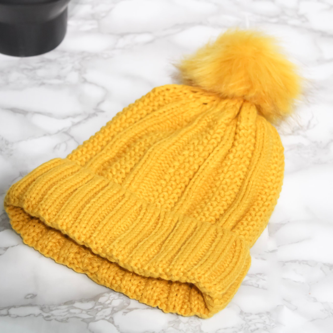 Satin Lined Hat | Mustard
