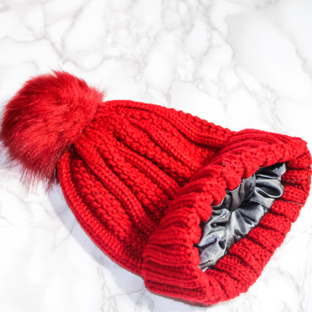 Satin Lined Hat | Red