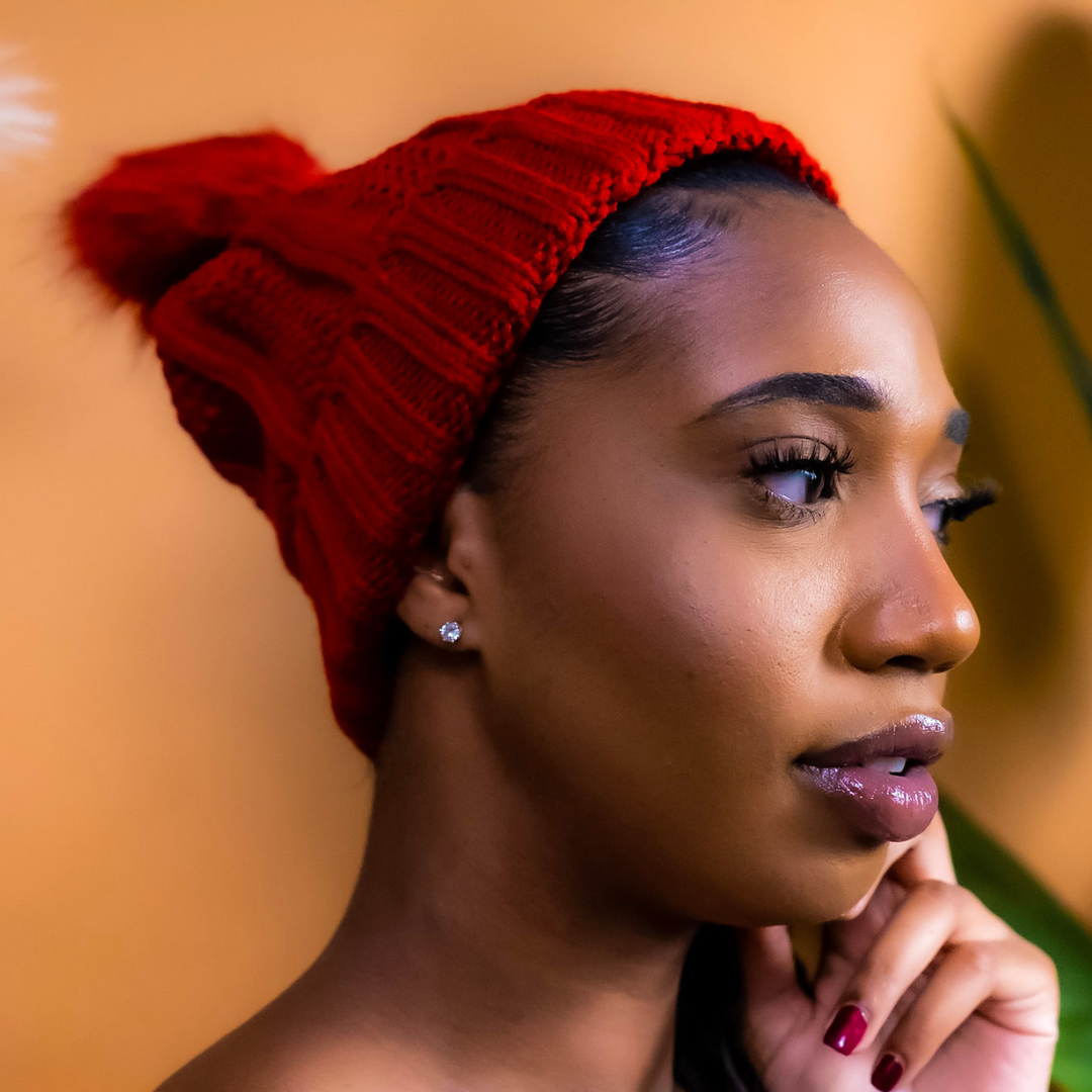 Satin Lined Hat | Red
