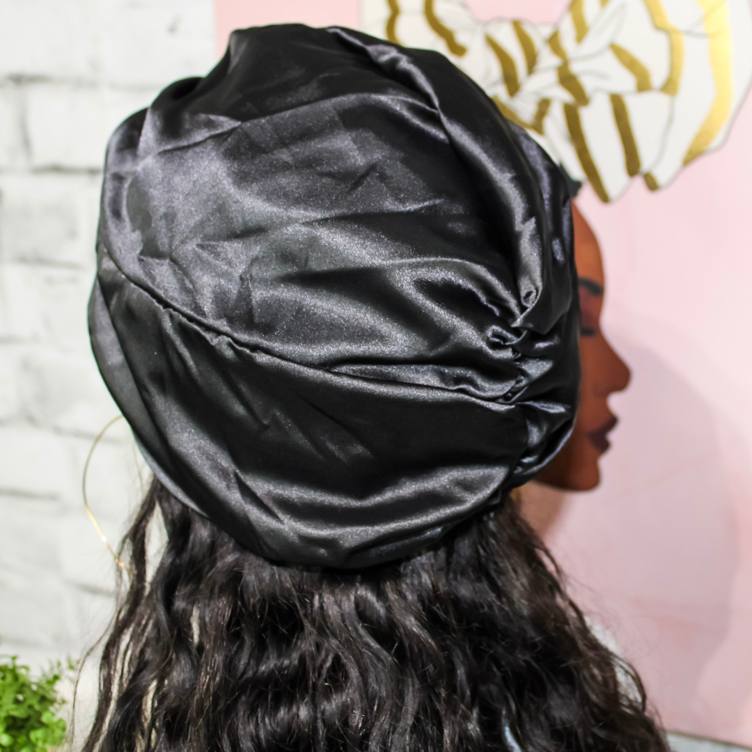 Satin Turban with Knot | Bianca