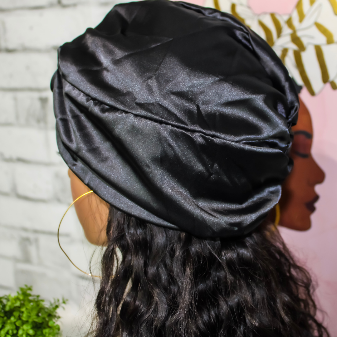 Satin Turban with Knot | Bianca