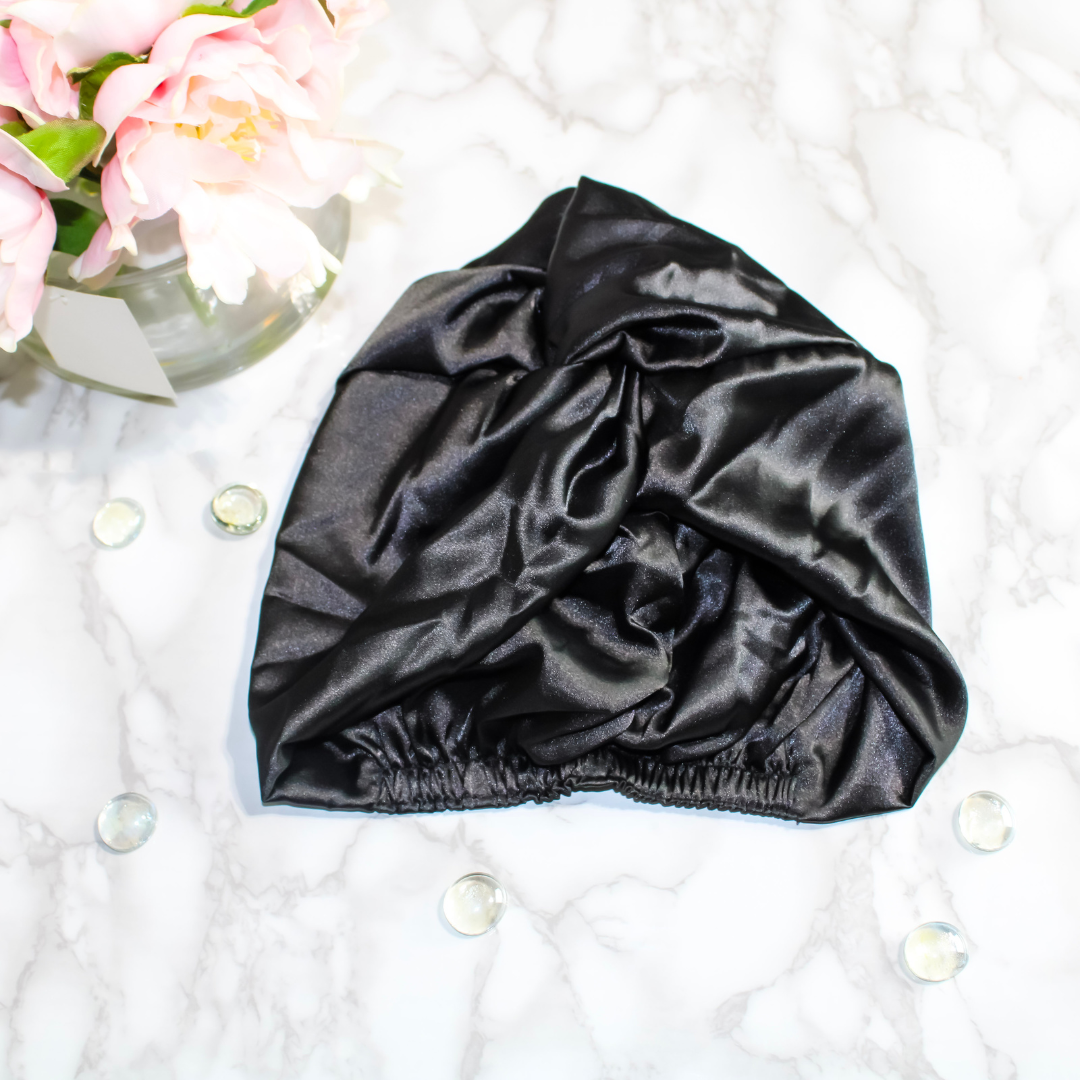 Satin Turban with Knot | Bianca