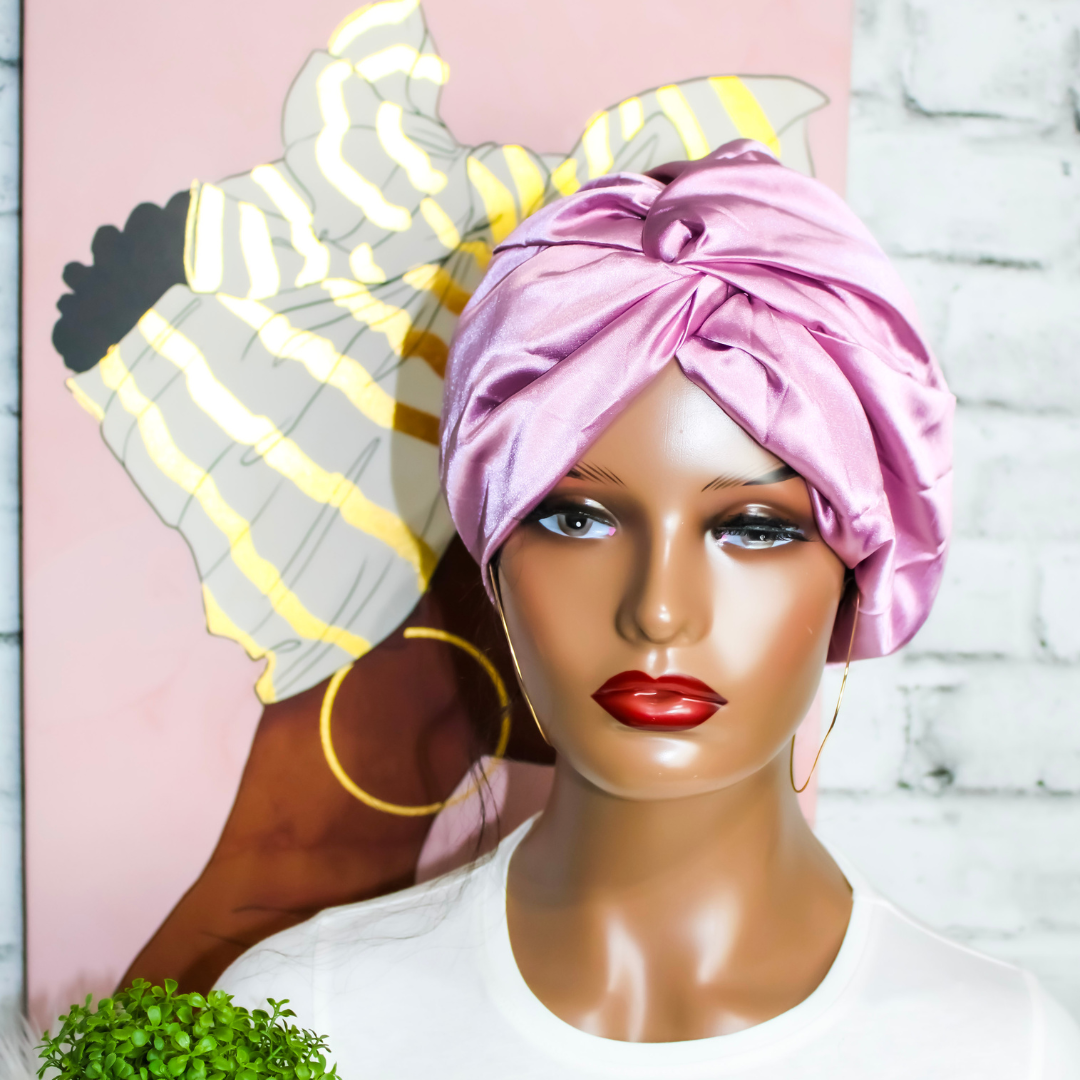 Satin Turban with Knot | Nellie