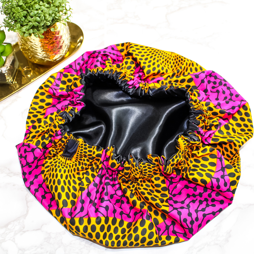 African Print Hair Bonnet | Sierra