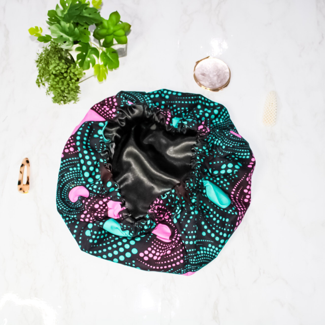 Nyah African Print Hair Bonnet - RHE