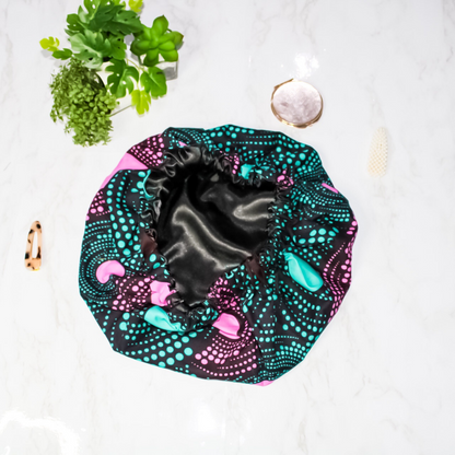Nyah African Print Hair Bonnet - RHE