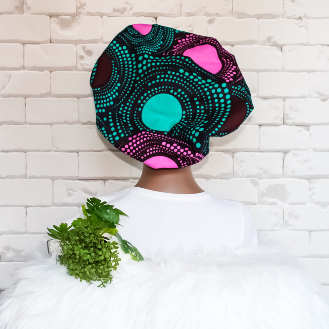 Nyah African Print Hair Bonnet - RHE