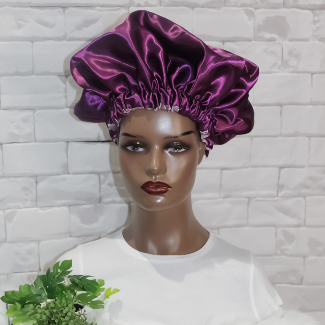 curly hair satin bonnet