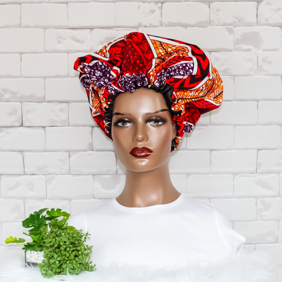 Zuri African Print Hair Bonnet - RHE